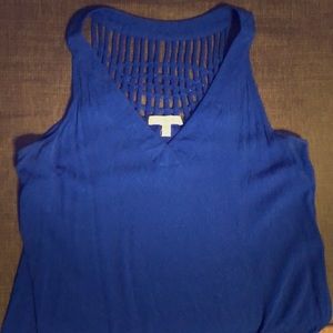 Skies are Blue woven back tank top
